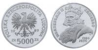 5000 złotych - Władysław Jagiełło (popiersie)