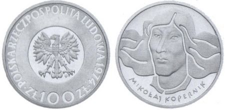 100 złotych - Mikołaj Kopernik - 1973 r.