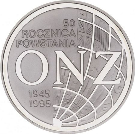 20 złotych - 50. rocznica powstania ONZ